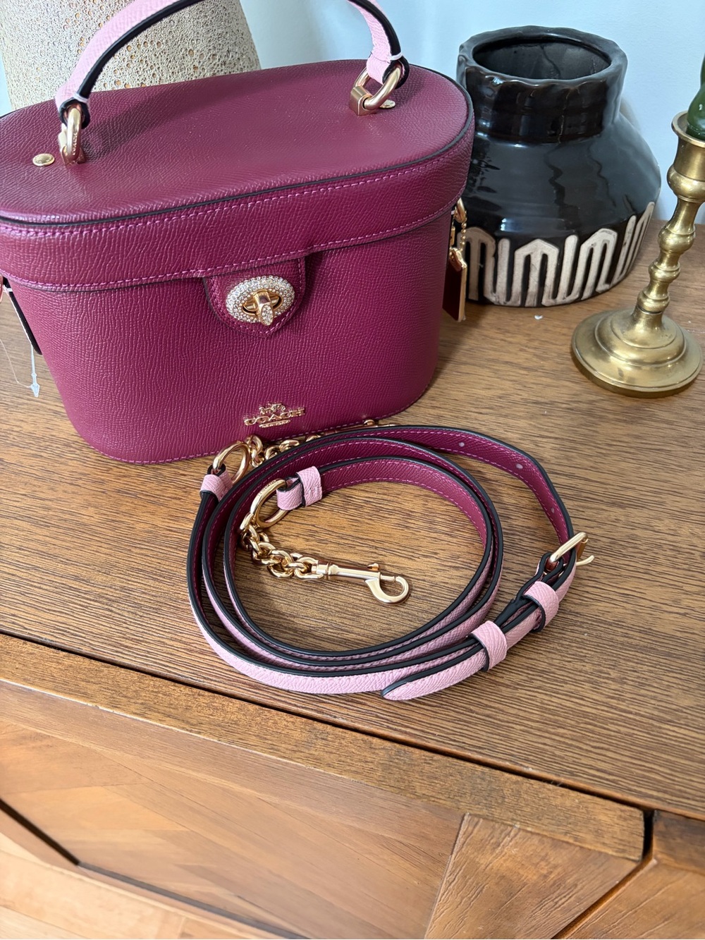 Coach Kay crossbody in black cherry - Picture 6 of 7